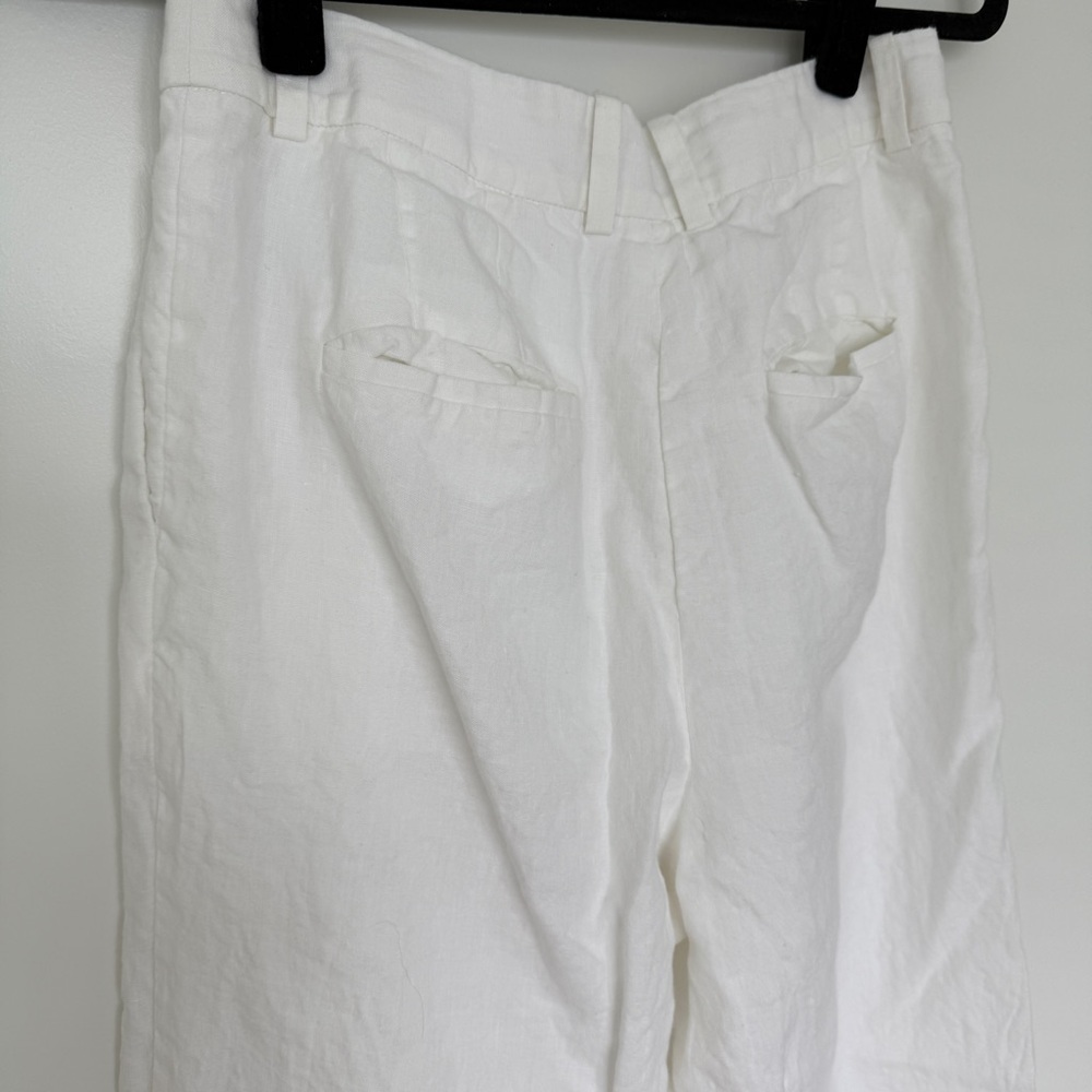 Babaton White Linen Trousers - Picture 5 of 6